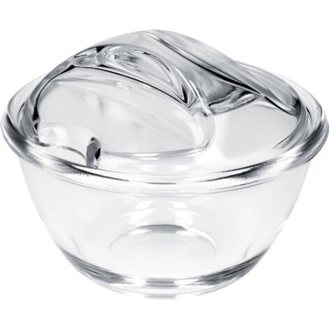 KADAX Sucrier Sucrier avec Couvercle, Récipient à Sucre en Verre, élégant (1/5)