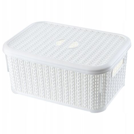 KADAX Panier Conteneur Boîte avec Couvercle Panier 6L Couleurs (1/5)