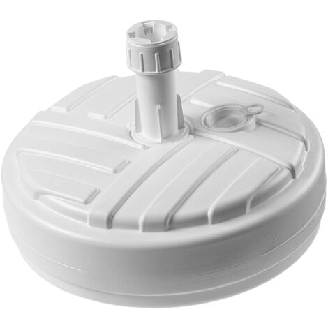 KADAX Pied de parasol rond à remplir avec du sable, de l'eau ou du gravier, support en plastique pour jardin, terrasse, plage (version 1 carré, vert) | Leroy Merlin