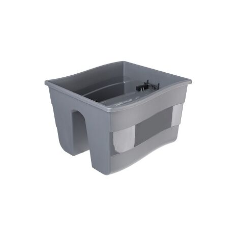 KADAX Pot de fleurs de balcon avec poignée réglable double face 30 x 28 x 20 cm 30 cm anthracite