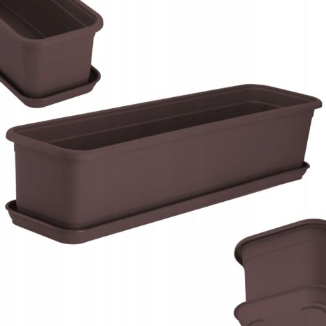 KADAX Balconnière Pot de Fleurs 60cm + Support (1/5)
