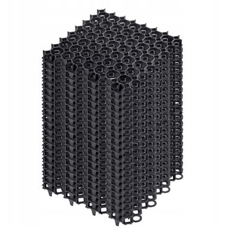 Kadax – Dalles stabilisatrices en plastique 50 x 50 x 4 cm – Lot de 20 – Résistantes aux UV et aux intempéries – Capacité de charge 1000 tonnes/m²