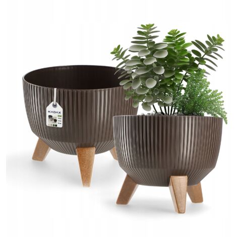 KADAX Pot de Fleurs Pot de Fleurs 24 cm Insert Couvercle Bol (1/5)