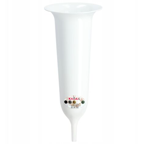 KADAX Vase Fiole Pour Cimetière 30cm Fleurs Artificielles Pointe Conduite Blanc (1/5)