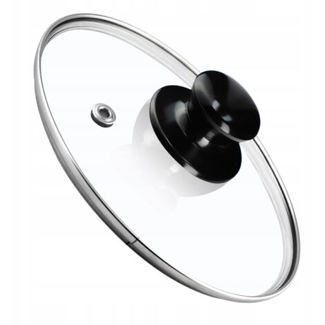 KADAX Couvercle en Verre 16cm Couvercle Universel pour Casserole, Poêle, Résistant à la Chaleur