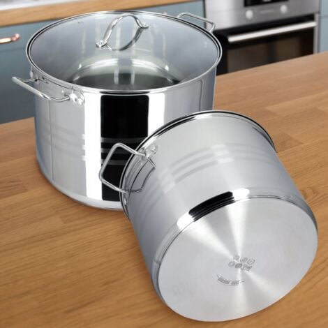 Herogo Marmite De 5,6 L En Acier Inoxydable Avec Couvercle