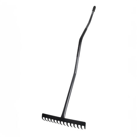 KADAX Râteau à Feuilles Solide Ergonomique 14 Dents Universel Herbe 150cm (1/5)
