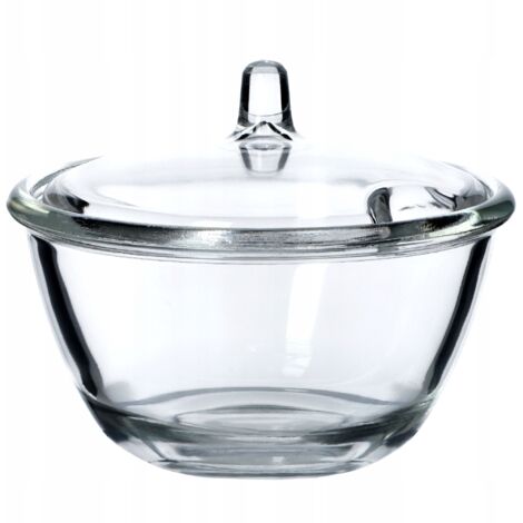 KADAX Sucrier Sucrier avec Couvercle, Récipient à Sucre en Verre, élégant (1/4)