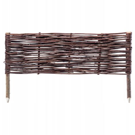 KADAX Palissades en Osier Naturel pour Jardin, Clôtures Décoratives pour Délimiter, Orner et Sublimer Votre Espace Exterieur (60 x 20 cm, 1 Pièce) (1/5)