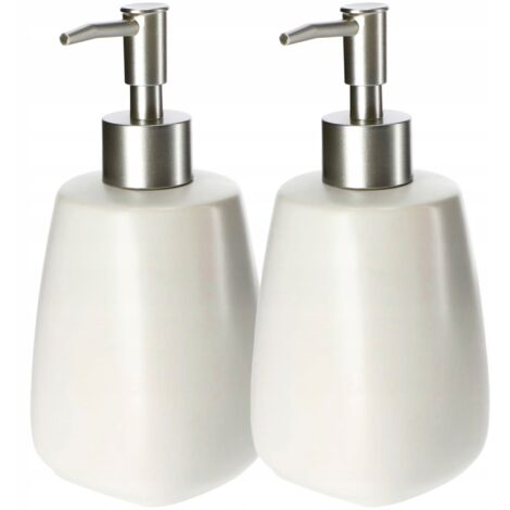 KADAX Distributeur de Savon Gel Liquide Blanc 2 x 400 ml (1/5)