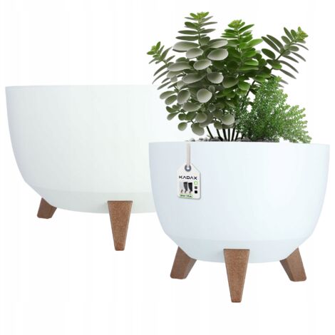 KADAX Cache-Pot Cache-Pot Insert Bol 29+40cm Blanc (1/5)