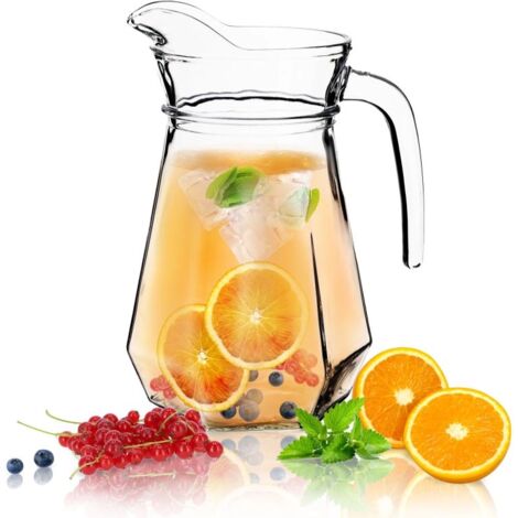 HEALSOPTHY Carafe En Acier Inoxydable Pour Boissons Froides – Poignée Confortable, Idéale Pour Eau, Jus, Bureau Et Extérieur