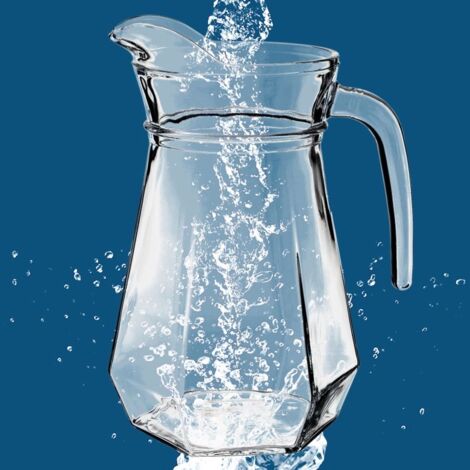 KADAX Pichet En Verre 1.4L - Élégante Carafe Avec Poignée Pour Eau Jus Et Limonade