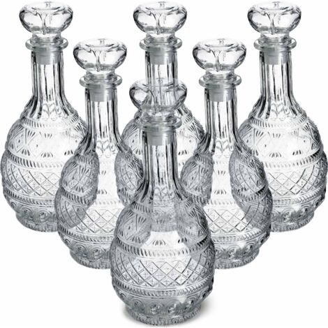 KADAX Carafe à whisky élégante pour homme - Carafe à vin classique avec design unique - Bouteille de whisky comme cadeau (1 l - 6 pièces) (1/5)