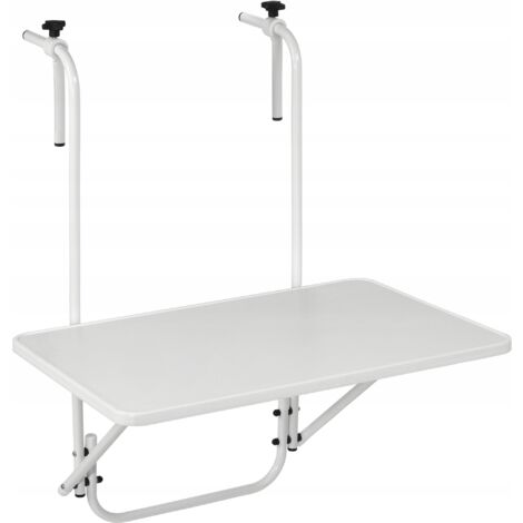 KADAX Table Pliante de Balcon Suspendue en Métal Blanc (1/4)