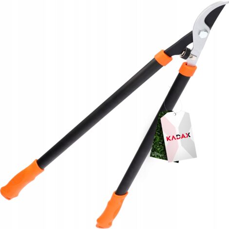 KADAX Sécateur de Jardin avec Lame en Acier et Ciseaux à Bois Dur et Frais Noir/Orange 74 cm (1/5)