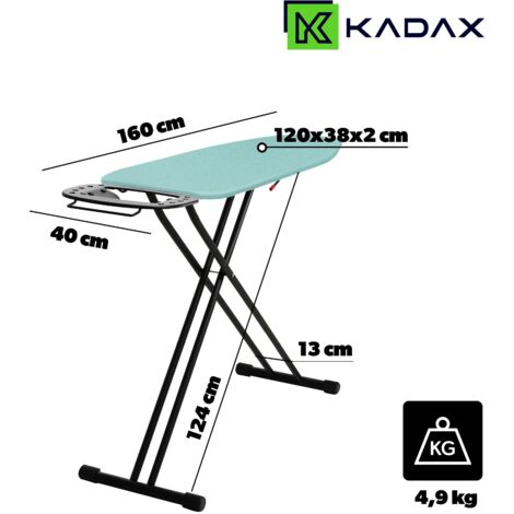 Planche à Repasser Pliable 107x78 Cm - Table De Repassage Hauteur Réglable Avec Housse Résistante à La Chaleur - 2