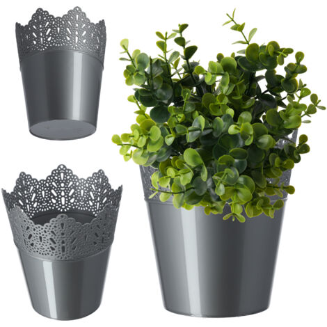 KADAX Pot de Fleur Cache-Pot de Fleur 16,5 cm Couleurs (1/5)
