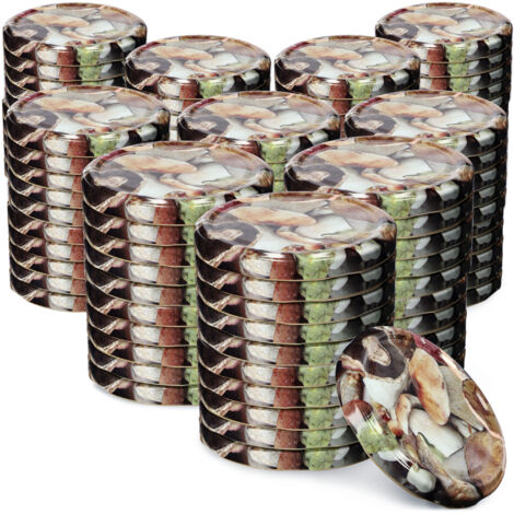 50 Pièces Couvercles étanches Pour Bocaux – Hermétiques, Réutilisables – Pour Conserves, Confitures, Stockage Alimentaire
