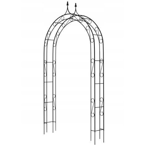 KADAX Pergola de Jardin Arche Métallique pour Fleurs Roses Grimpantes Support 281 cm (1/5)