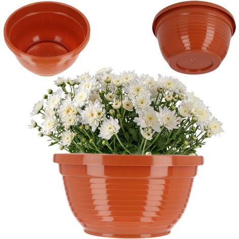 KADAX Bol de Cimetière Pierre Tombale en Plastique Pot de Fleur de Cimetière 20 cm (1/5)
