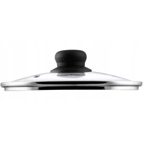 KADAX Couvercle en Verre pour Poeles et Casseroles, Couvercle Résistant à la Chaleur avec Poignée en Plastique pour une Cuisine Facile et Sûre (14 cm)
