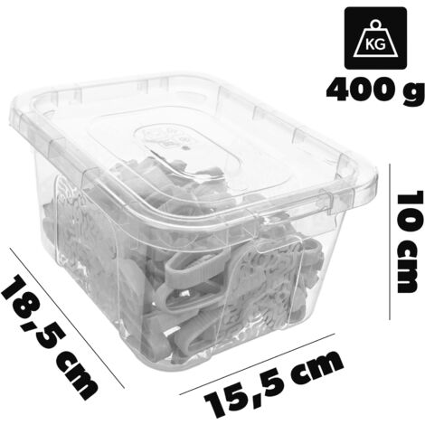 Lot De 16 Pinces à Nappe Transparentes Et En Acier Inoxydable Pour