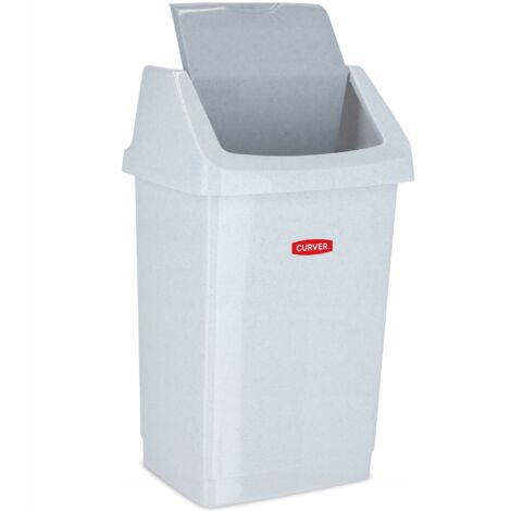 Curver Poubelle, Plastique, Plastique, Granite, 38.5 x 33.5 x 63.5 cm