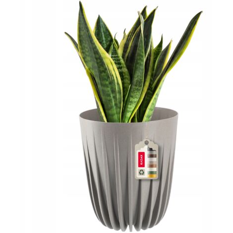 KADAX Cache-Pot Eco + Insert Gris 30x36cm (1/5)