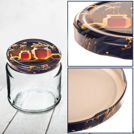 FUNNETOYU 40 Pièces Couvercles Bocaux Étanches Bouchons