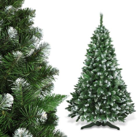 Sapin De Noël Artificiel 180cm – Film PVC Réaliste, Pied Stable, Ignifuge, Sans Chute D'aiguilles
