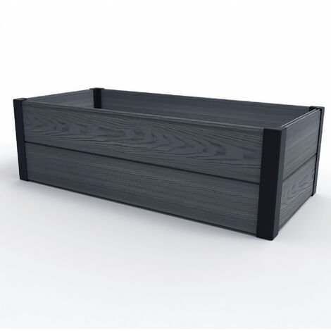 Pot de fleurs bac à légumes bordure de jardin pelouse 106x50x32cm Keter