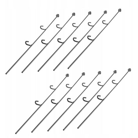 KADAX Support pour Plantes à Fleurs d'Orchidées 10 pcs 50 cm (1/5)