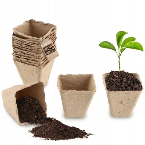 25 Pièces Des Pots De Tourbe Pour Semis Des Graines Démarreur Pots