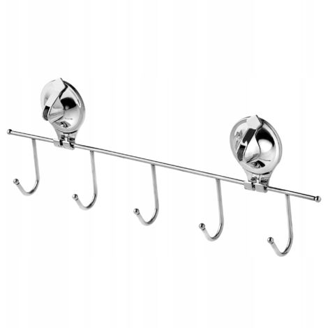 KADAX Porte-serviettes de salle de bain avec ventouses, acier (1/5)
