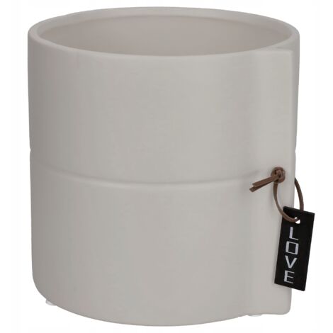 KADAX Pot de Fleur en Céramique 13cm Couvercle Gris (1/5)