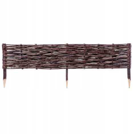 KADAX Palissades en Osier Naturel pour Jardin, Clôtures Décoratives pour Délimiter, Orner et Sublimer Votre Espace Exterieur (100 x 30 cm, 1 Pièce) (1/5)