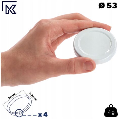 Lot De 200 Couvercles Métal 66 Mm à 4 Filetages - Bouchons Vis Pour Bocaux Conservation