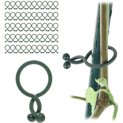 Clips Clips pour plants de tomates et tiges de pousses de haricots, fixation 13Mm, 50 pièces (1/5)