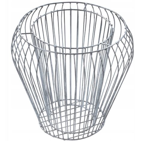 KADAX Pot de Fleur de Jardin en Gabion en Acier 47 cm, Galvanisé