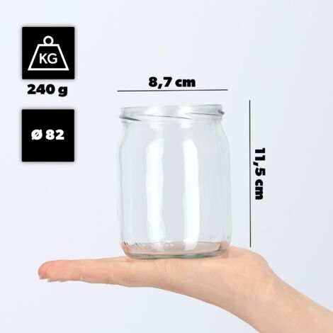 LOT DE 12 Bocal en Verre Bocaux Confiture avec Couvercle à Visser 106 ML REF1141 EUR 14,00 - FR