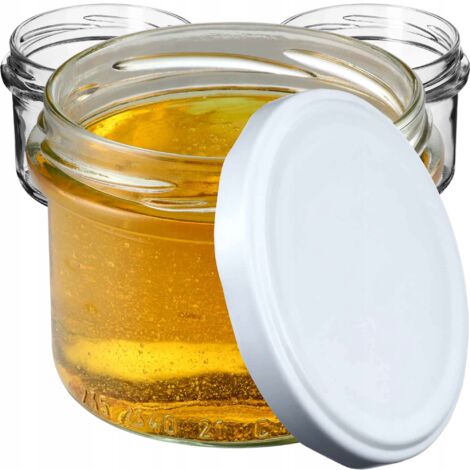 Lot De 12 Bocaux En Verre 2.5 Litres Avec Couvercles à Visser 100mm - Pour Conserves, Concombres, Liqueurs