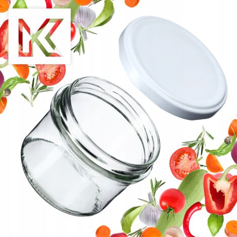 KADAX Lot De 10 Petits Bocaux De Conservation 200 Ml Avec Couvercle