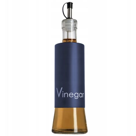 KADAX Huile Vinaigre Bouteille 320 ml avec distributeur d'huile en verre Bleu marine (1/5)