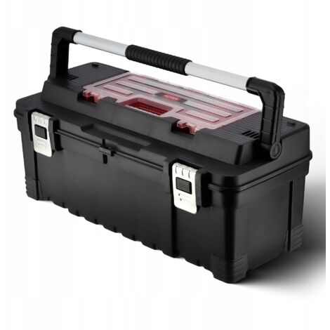 Keter – Boîte à outils Hawk 26 – Organisateur avec 6 compartiments – Matériau résistant aux chocs – Poignée ergonomique pour transport facile (1/7)