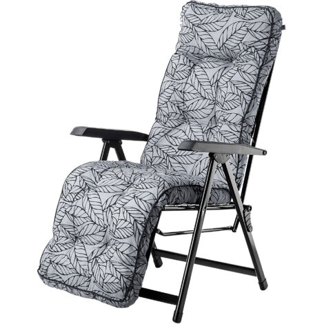 KADAX Fauteuil de Jardin Transat de Plage Chaise Touristique Pliable Terrasse réglable (1/5)