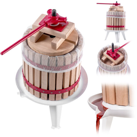 KADAX Presse-fruits, 6 L, Manuel, Avec Manivelle, Moulin à Agrumes, Presse- Agrumes, Presse-raisins, Maïs