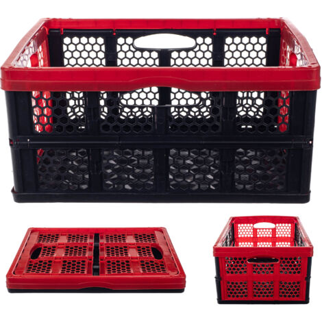 KADAX Coffre Pliable Panier à provisions Conteneur Pliant 32L Grand Fort