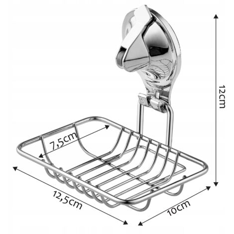 Porte-savon Mural En Acier Inoxydable Avec Design En Maille Pour Garder