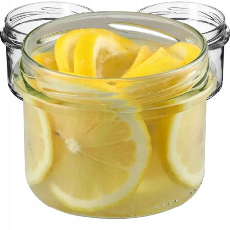KADAX 100x bocaux en verre 235 ml pots de conservation confiture pour bougies (1/5)